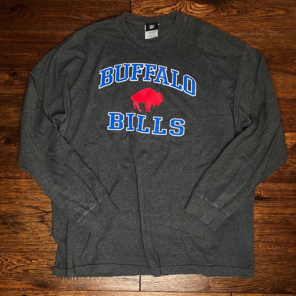 Buffalo Bills NFL Men's Gray Long Sleeve 2XL